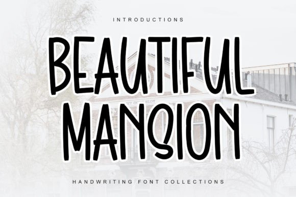 Beautiful Mansion: A Fun and Quirky Display Font for Engaging Campaigns