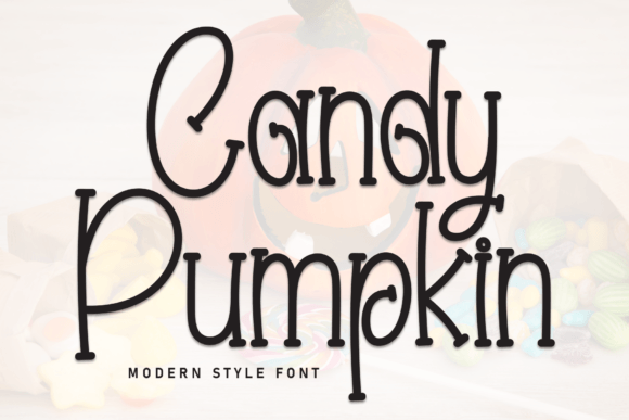 Candy Pumpkin: A Playful Display Font for Creative Projects
