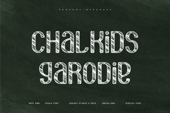 Chalkids Garodie: A Charming Chalk-Style Font for Crafters