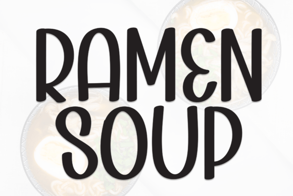 Charming Ramen Soup Font for Polished Branding