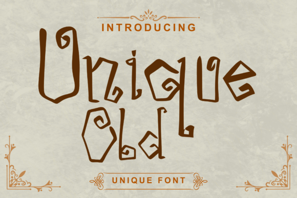 Discover Unique Old: A Timeless Font for Creative Branding