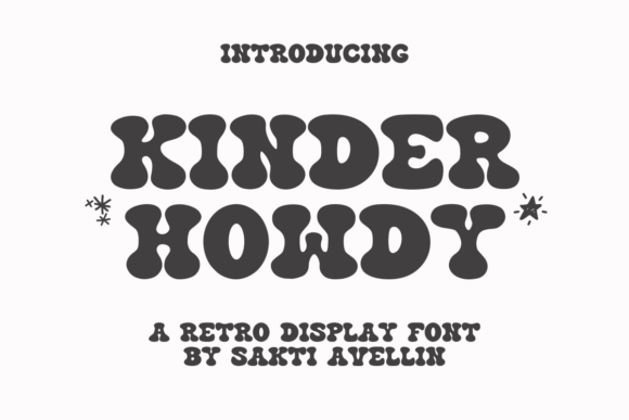 Exploring Kinder Howdy: A Charming Retro-Styled Font