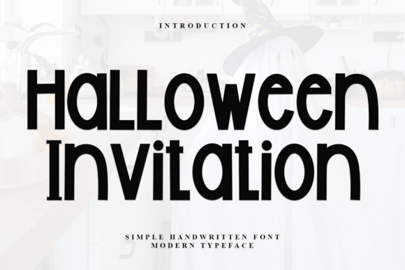 Halloween Invitation: A Spooky Handwritten Font for Engaging Campaigns