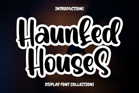 Haunted Houses: A Charming Display Font for Editorial Design