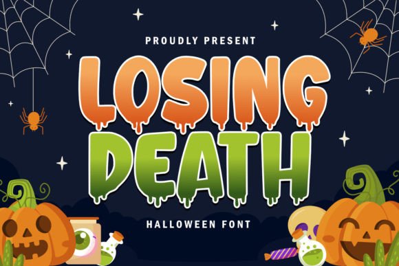 Losing Death: A Spine-Chilling Display Font for Bold Campaigns