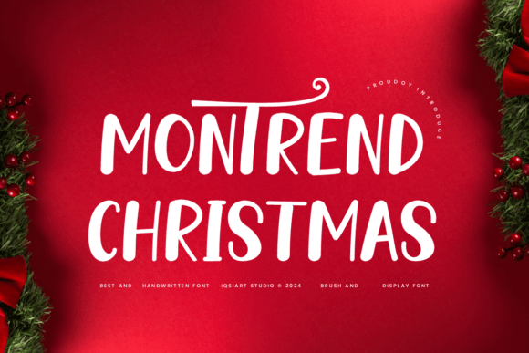 Montrend Christmas: A Festive Font for Creative Branding