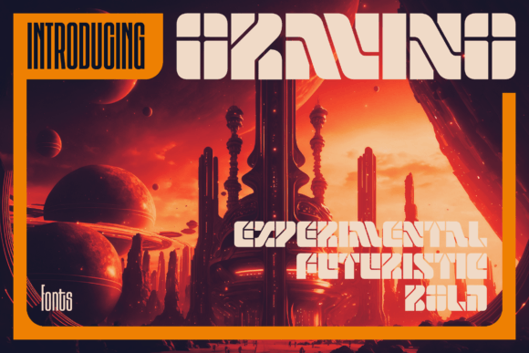 Oravino: A Futuristic Display Font for Bold Web Design
