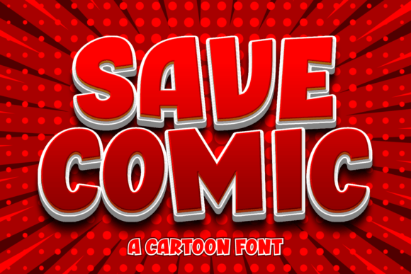 Save Comic: A Bold and Playful Font for Your Editorial Designs