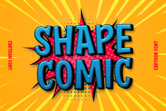 Shape Comic: A Cool, Contemporary Display Font for Modern Brands