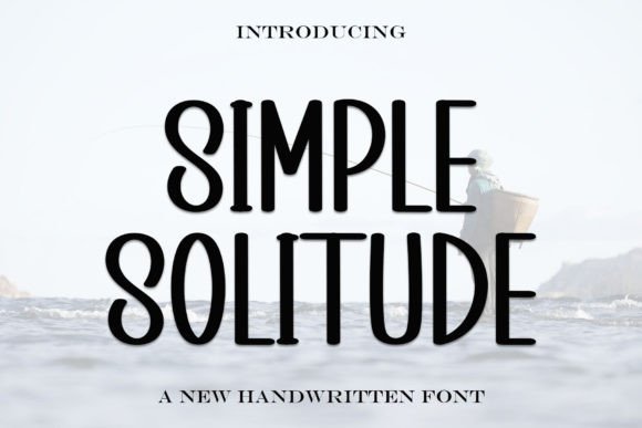 Simple Solitude: A Festive Font for Your Brand's Charm