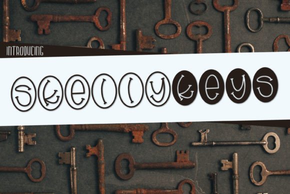 Skelly Keys: A Playful Display Font for Creative Branding
