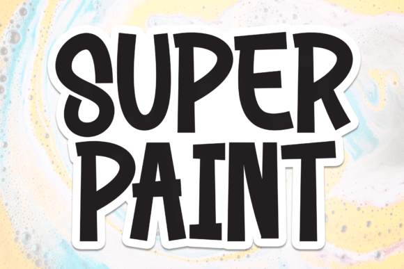 Super Paint: A Bold and Playful Font for Business Branding
