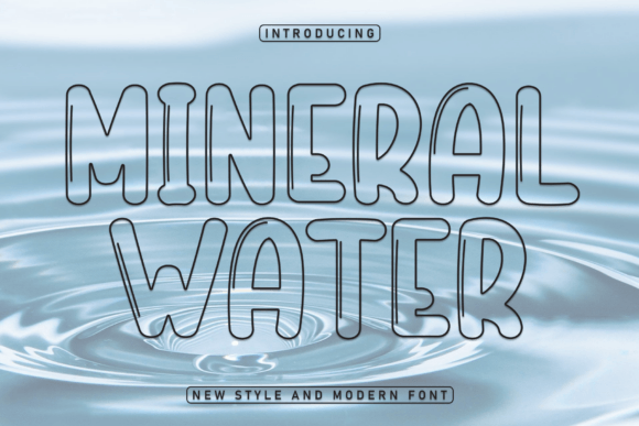 Transform Your Brand with the Charming Mineral Water Font