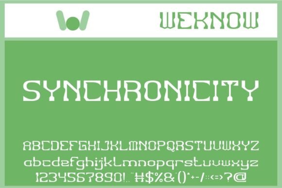 Unveiling Synchronicity: A Font for Modern Editorial Design