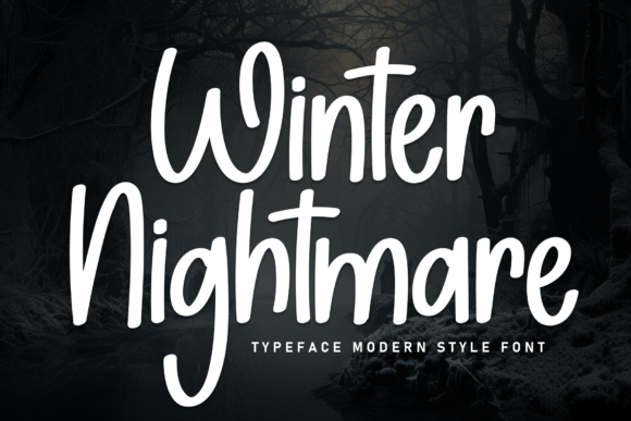 Winter Nightmare: A Bold Handwritten Font for Editorial Design